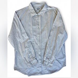 Ralph Lauren Men’s Blue and White Striped Button-Down Shirt
